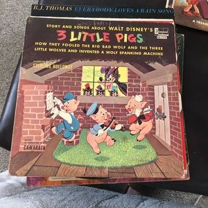 The story of the three little pigs 1950s vinyl